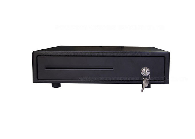 Black / White Compact Cash Drawer 13.2 Inch 335 mm Steel Construction 335